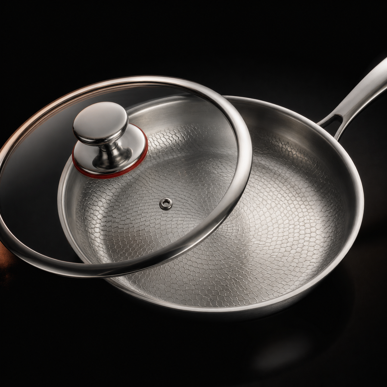 Hand-Hammered Titanium Pan