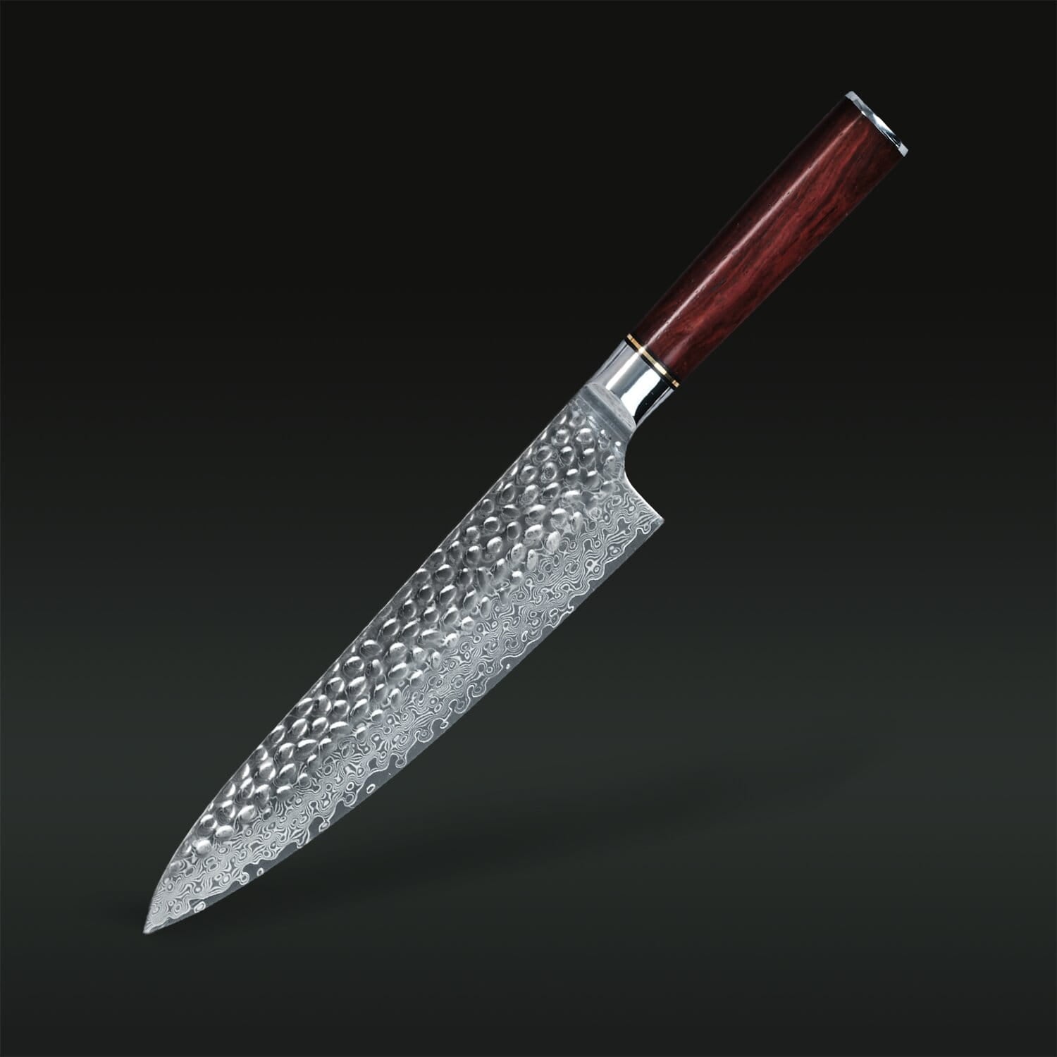 Couteau de chef Raijin en acier Damas 8,5″