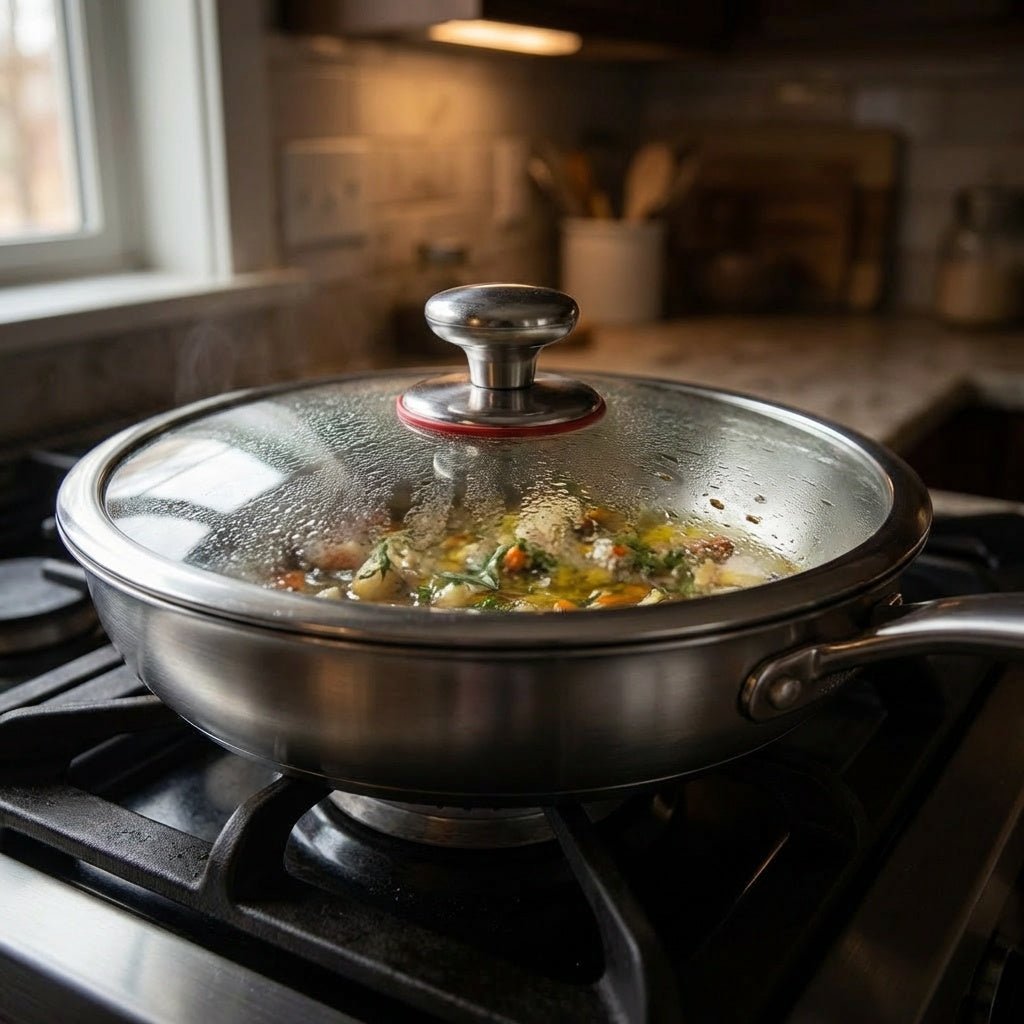 Hand-Hammered Titanium Pan