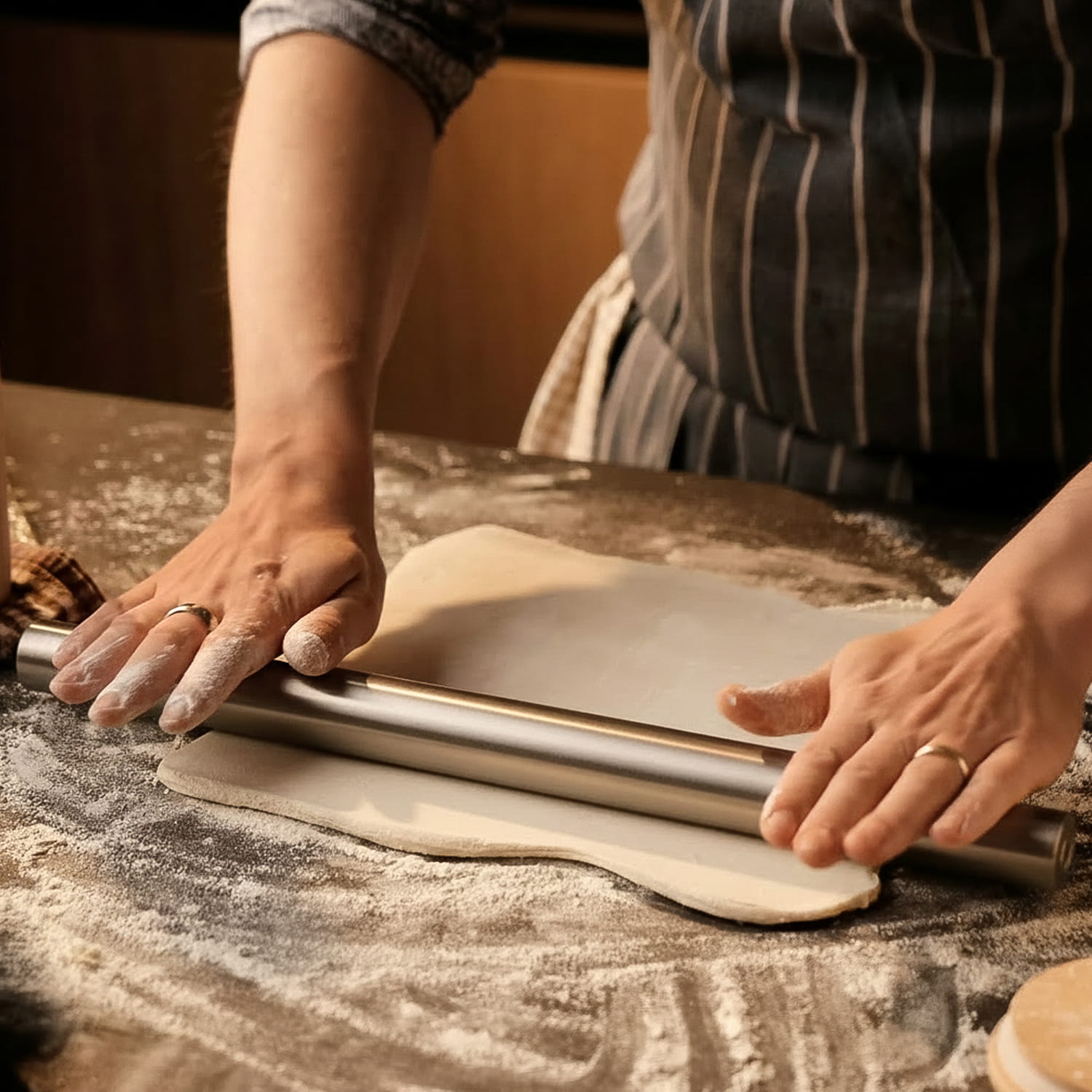 Rouleau à pâtisserie en titane pur pour pâte
